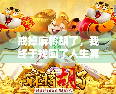戒掉麻将胡了，我终于找回了人生真正的牌局