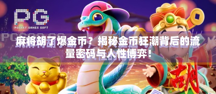 麻将胡了爆金币？揭秘金币狂潮背后的流量密码与人性博弈！