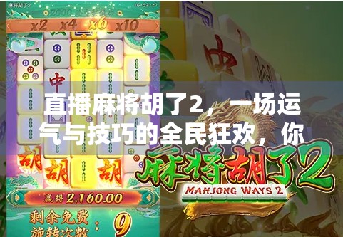 直播麻将胡了2，一场运气与技巧的全民狂欢，你真的看懂了吗？
