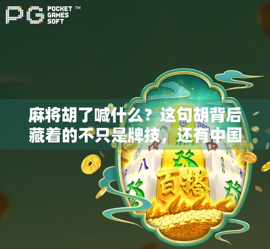 麻将胡了喊什么？这句胡背后藏着的不只是牌技，还有中国人的社交密码！