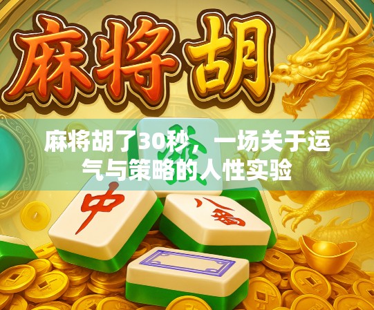 麻将胡了30秒，一场关于运气与策略的人性实验