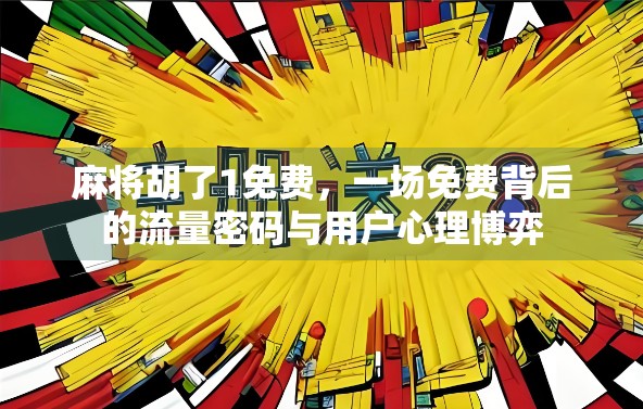 麻将胡了1免费，一场免费背后的流量密码与用户心理博弈