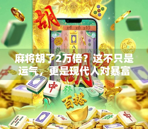 麻将胡了2万倍?这不只是运气,更是现代人对暴富梦的集体投射! 麻将胡了2万倍?这不只是运气,更是现代人对暴富梦的集体投射!