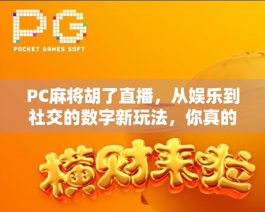 PC麻将胡了直播,从娱乐到社交的数字新玩法,你真的懂它吗?