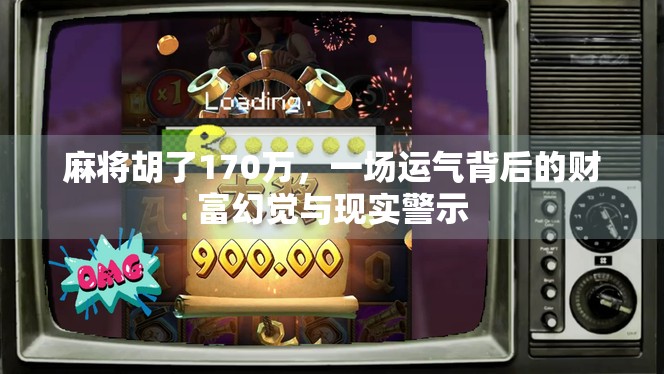 麻将胡了170万,一场运气背后的财富幻觉与现实警示