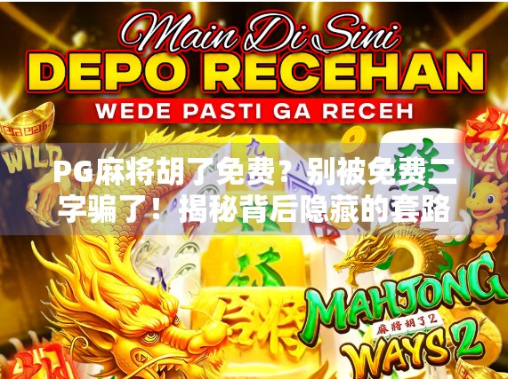 PG麻将胡了免费？别被免费二字骗了！揭秘背后隐藏的套路与风险！